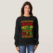 Black History Month 247365 African American Melani Sweatshirt (Vorne ganz)