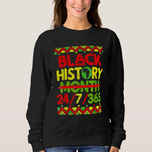 Black History Month 247365 African American Melani Sweatshirt (Vorderseite)