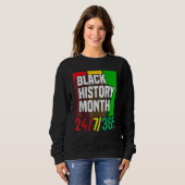 Black History Month 247365 African American Melani Sweatshirt (Vorne ganz)