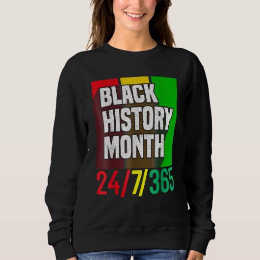 Black History Month 247365 African American Melani Sweatshirt (Vorderseite)