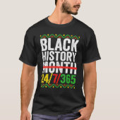 Black History Month 247365 African American Melani T-Shirt (Vorderseite)