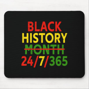 Black History Month 247365 African Melanin Black G Mousepad