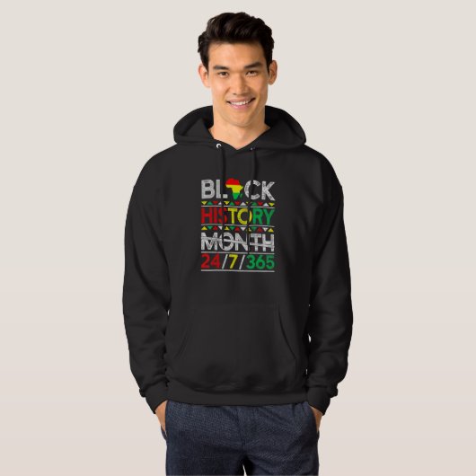 Black History Month 247365 African Melanin Black M Hoodie (Vorne ganz)