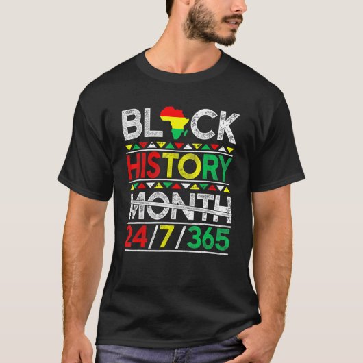 Black History Month 247365 African Melanin Black M T-Shirt (Vorderseite)
