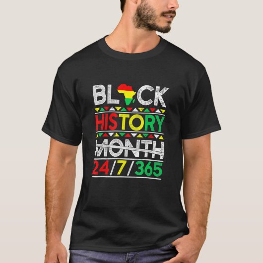 Black History Month 247365 African Melanin Black M T-Shirt (Vorderseite)