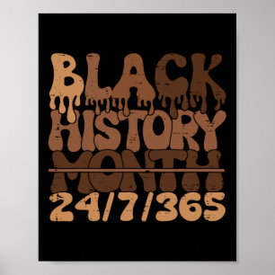 Black History Month 247365 African Melanin Black P Poster