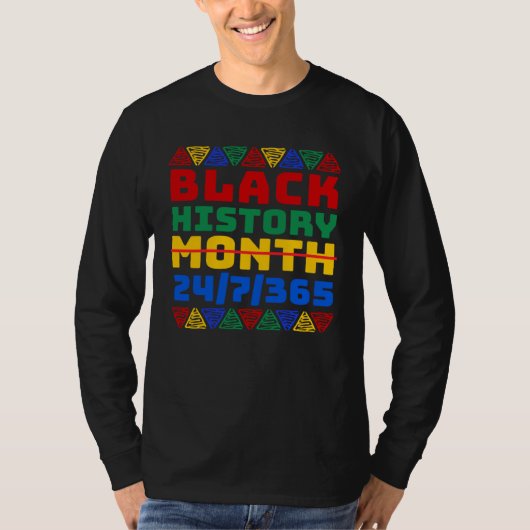 Black History Month 247365 African Melanin Freedom T-Shirt (Vorderseite)
