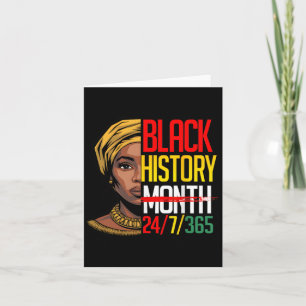 Black History Month 247365 African Melanin Pride A Karte
