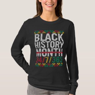 Black History Month 247365 Geschenkpride Afrikanis T-Shirt