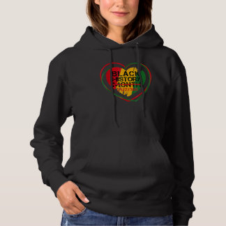 Black History Month 247365 Melanin Afro African Pr Hoodie