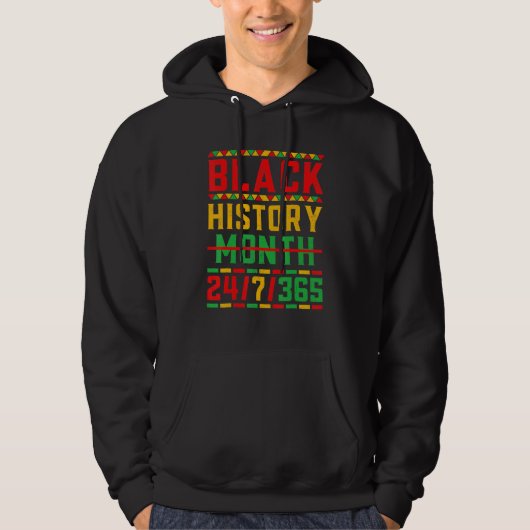 Black History Month 247365 Melanin Pride African A Hoodie (Vorderseite)