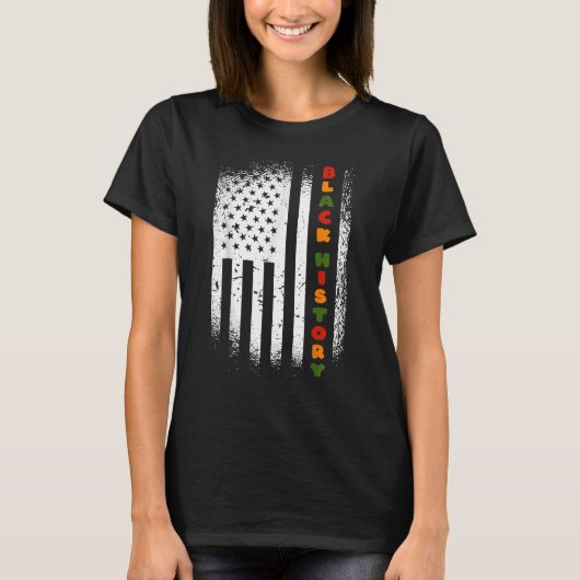 Black History Month 247365 Pride African American T-Shirt (Vorderseite)