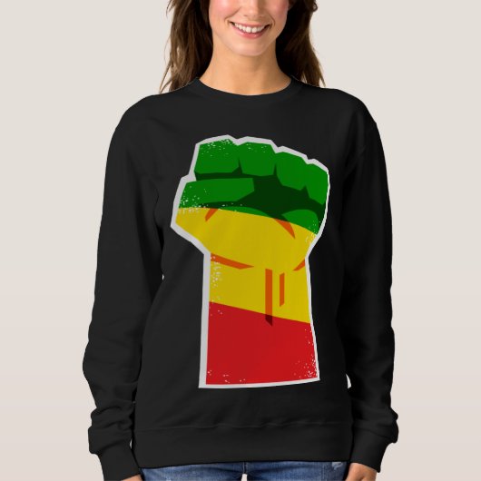 Black History Month African American Protest Fist  Sweatshirt (Vorderseite)