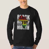 Black History Month African Continent T-Shirt (Vorderseite)