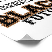 Black History Month African Future  Poster (Ecke)