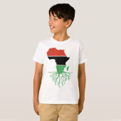 Black History Month African Roots Vergiftungs Mela T-Shirt (Vorne ganz)