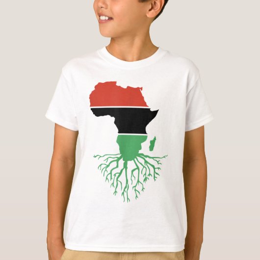 Black History Month African Roots Vergiftungs Mela T-Shirt (Vorderseite)