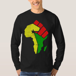 Black History Month Afrikanische Flaggenfarben Wid T-Shirt