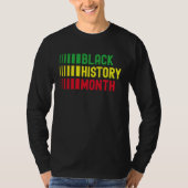Black History Month Afro African Pride Celebration T-Shirt (Vorderseite)