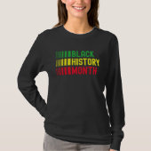Black History Month Afro African Pride Celebration T-Shirt (Vorderseite)