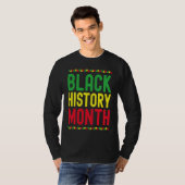 Black History Month Afro African Pride Celebration T-Shirt (Vorne ganz)