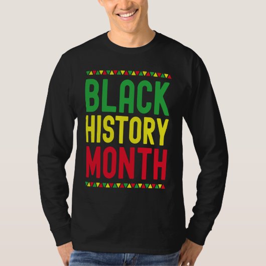 Black History Month Afro African Pride Celebration T-Shirt (Vorderseite)
