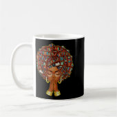 Black History Month Afro Book Lover Women Girls Li Kaffeetasse (Links)