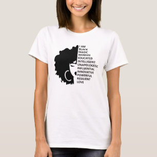 Black History Month Afro Woman African American T-Shirt