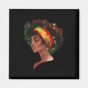 Black History Month Afroamerikanische Schwarze Kön Magnet