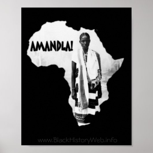 Black History Month - AMANDLA! Poster (Vorne)