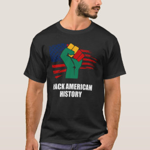 Black History Month American Flag Educated T-Shirt