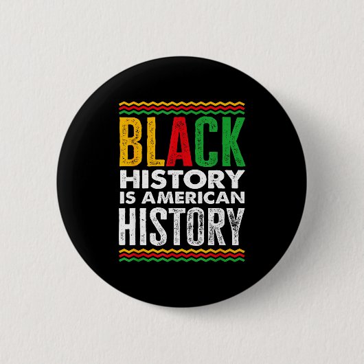 Black History Month Amerikanischer Afrikaner Button (Vorderseite)