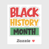 Black History Month Aufkleber (Blatt)