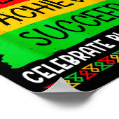 Black History Month Believe Achieve Succeed Melani Poster (Ecke)