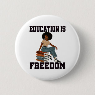 Black History Month Bildung Ist Freiheit Lehrer H Button