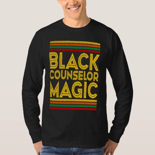 Black History Month  Black Counselor Magic T-Shirt (Vorderseite)