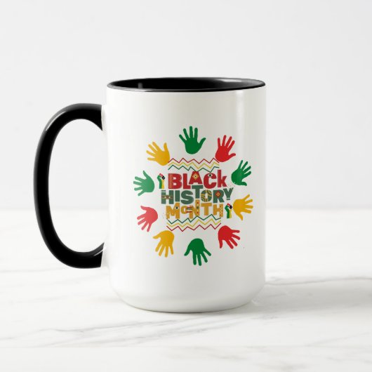 Black History Month , Black History Tasse 15oz (Links)
