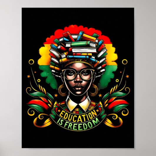 Black History Month Black Leaders African American Poster (Vorne)