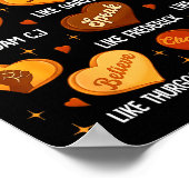 Black History Month Black Leaders African American Poster (Ecke)