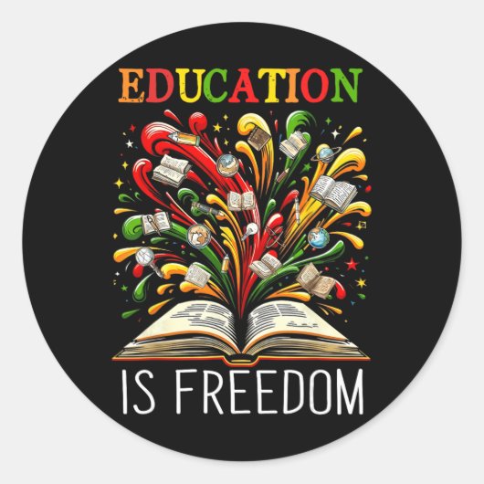 Black History Month Black Leaders African American Runder Aufkleber (Vorderseite)