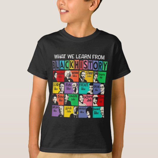 Black History Month Black Leaders African American T-Shirt (Vorderseite)