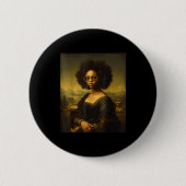Black History Month Black Mona Lisa African Americ Button (Vorderseite)