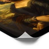 Black History Month Black Mona Lisa African Americ Poster (Ecke)