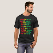 Black History Month Black Pride Leaders Black Powe T-Shirt (Vorne ganz)