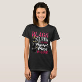 Black History Month Black Women Queen Chess T-Shirt (Vorne ganz)