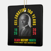 BLACK HISTORY MONTH CENTENNIAL 100 Years BHM Keramikornament (Links)
