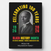 BLACK HISTORY MONTH CENTENNIAL 100 Years Souvenir Fotoplatte (Vorderseite)