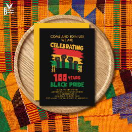 BLACK HISTORY MONTH Centennial Einladung