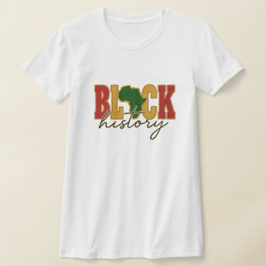 Black History Month Crochet Style T-Shirt (Ablage )