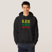 Black History Month Decorations Black and Unapolog Hoodie (Vorne ganz)